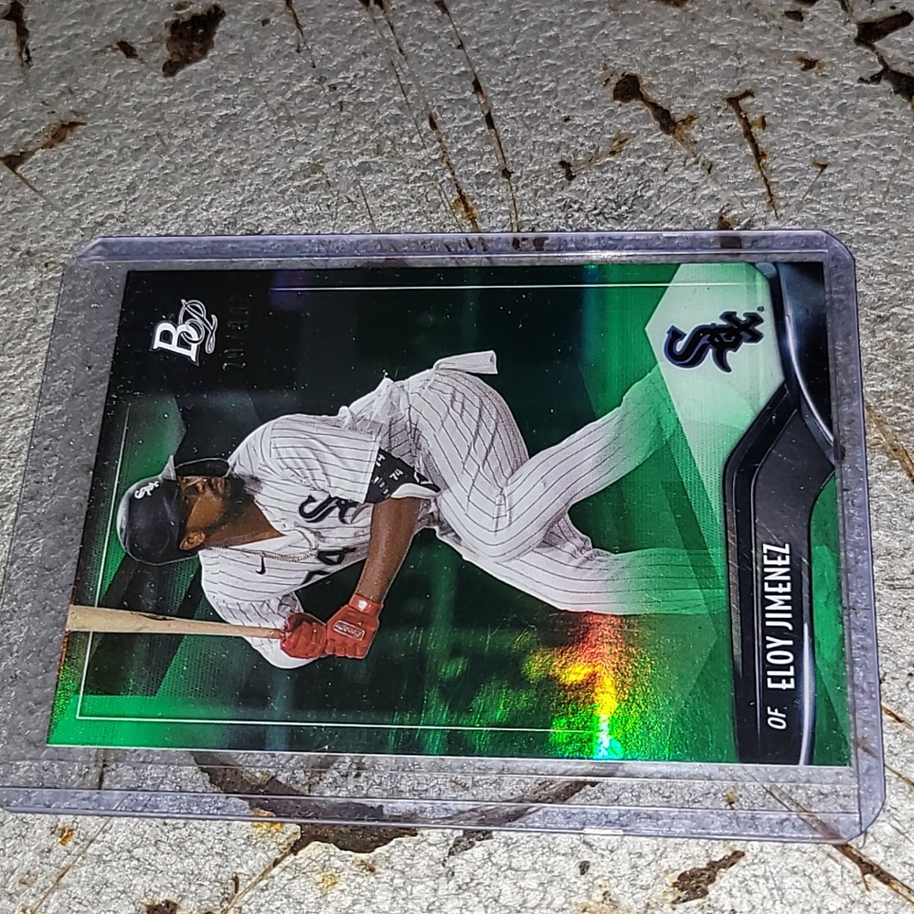 Bowman Platinum. Eloy Jimenez. Green. 29/99 limited. MINT